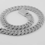 18mm Hiphop Cuban Link Chain Necklace 16-26", Copper Inlaid Zircon Bracelet 7-8-9 inches
