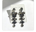 String-style water drop high-end earrings, fashionable and versatile accessories for dates