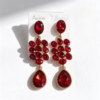 Water Tassel for Women, Elegant Multi-layered Flower Studs, Trendy Versatile Long Drop Earrings