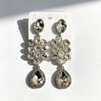 Water Tassel for Women, Elegant Multi-layered Flower Studs, Trendy Versatile Long Drop Earrings