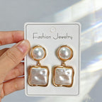 French-style elegant pearl earrings, light luxury, high-end, stunning and fashionable earrings
