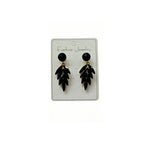 Fashionable colorful feather earrings and pendants, light luxury niche high-end earrings, best-selling item