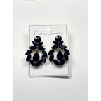Fashionable crystal earrings for women, long water drop tassel high-end colorful earrings, light luxury