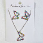 Earring and set, fashionable children's cute cartoon fresh style earrings, light luxury necklace accessories