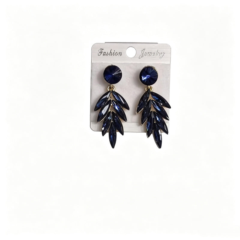 Fashionable colorful feather earrings and pendants, light luxury niche high-end earrings, best-selling item