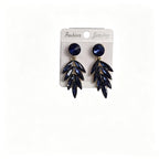 Fashionable colorful feather earrings and pendants, light luxury niche high-end earrings, best-selling item