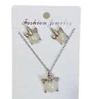 Earring and set, fashionable children's cute cartoon fresh style earrings, light luxury necklace accessories