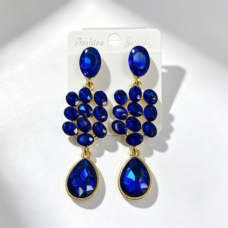 Water Tassel for Women, Elegant Multi-layered Flower Studs, Trendy Versatile Long Drop Earrings