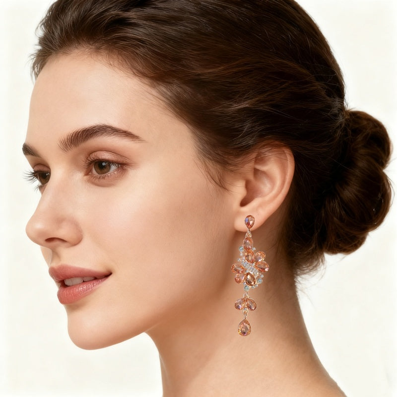 Elegant and sophisticated earrings, niche Korean-style dress unique ear accessories, 2026 New Year earrings