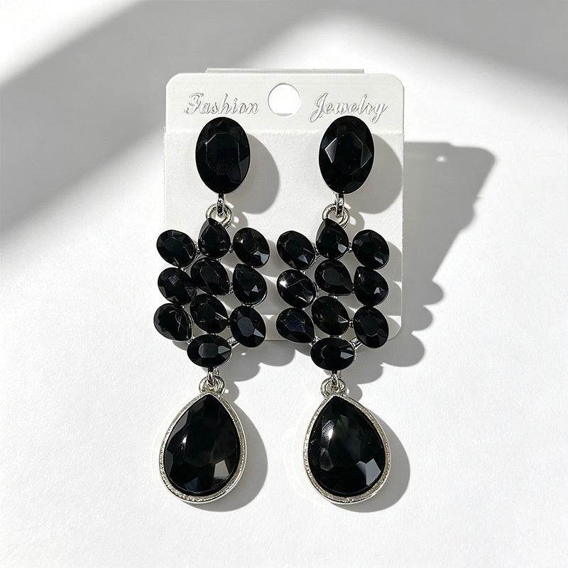 Water Tassel for Women, Elegant Multi-layered Flower Studs, Trendy Versatile Long Drop Earrings