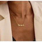 Custom 18K Gold Plated Personalized Name Necklace, Birthday Her, Graduation Gifts, Gift for Teacher