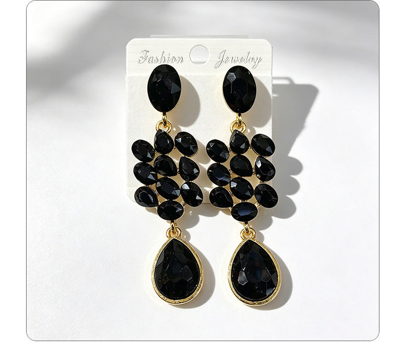 Water Tassel for Women, Elegant Multi-layered Flower Studs, Trendy Versatile Long Drop Earrings
