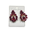 Fashionable crystal earrings for women, long water drop tassel high-end colorful earrings, light luxury