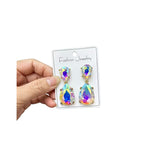Fashionable water earrings for women, light luxury with a high-end feel, crystal drop earrings, versatile and elegant, simple design