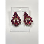 Fashionable crystal earrings for women, long water drop tassel high-end colorful earrings, light luxury