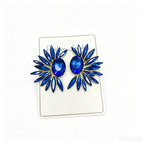 Fashionable sunflower colorful alloy earrings, light luxury and stylish ear studs