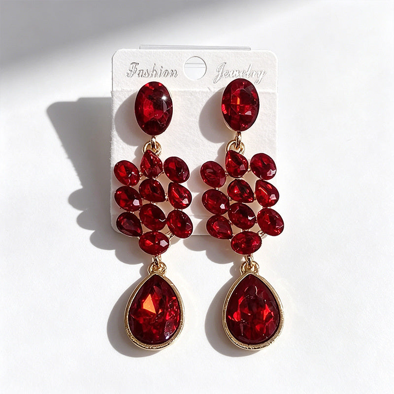 Water Tassel for Women, Elegant Multi-layered Flower Studs, Trendy Versatile Long Drop Earrings
