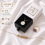 Plated Enamel Gold Sakura Flower Necklace, Christmas Gift, Gift for her, Everyday Necklace