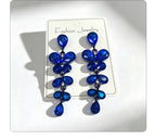 String-style water drop high-end earrings, fashionable and versatile accessories for dates