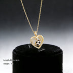 Ink-filled World Cup necklace jewelry, football, light luxury, simple and elegant, alloy heart