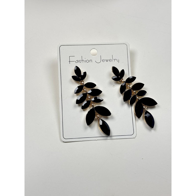 Fashionable leaf-shaped crystal hairpin for women, versatile elegant hair accessory with a light luxury and high-end feel