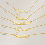 Custom 18K Gold Plated Personalized Name Necklace, Birthday Her, Graduation Gifts, Gift for Teacher