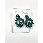 Fashionable crystal earrings for women, long water drop tassel high-end colorful earrings, light luxury