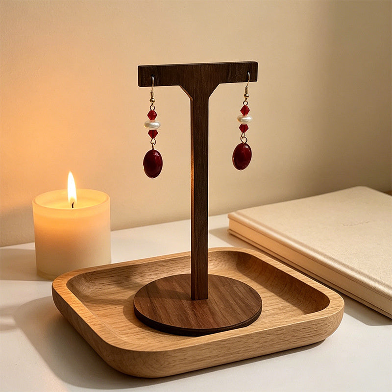 Emerald Pearl Drop Earrings