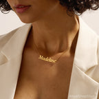 Custom 18K Gold Plated Personalized Name Necklace, Birthday Her, Graduation Gifts, Gift for Teacher