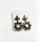 Fashionable Full-Diamond Water Drop Earrings, Elegant Pendant Crystal Geometric Hollow Earrings