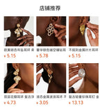 Vintage Palace Style Diamond-Studded Flower High-End Niche Design Earrings, Versatile Light Luxury Earrings Wholesale