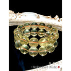 Premium 7A Golden Citrine Bracelet 17-18mm| High-Grade Large Bead Wealth Crystal| Solar Plexus Healing Stone Gift for Her