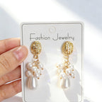 French-style elegant pearl earrings, light luxury, high-end, stunning and fashionable earrings
