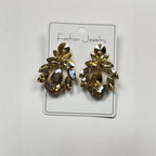 Fashionable crystal earrings for women, long water drop tassel high-end colorful earrings, light luxury