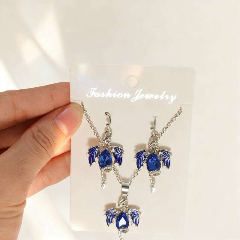 Necklace earring set, light luxury simple necklace, fashionable and elegant jewelry