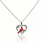 Crescent Red Bird Pendant Necklace for Women, Fashionable Heart-Shaped Diamond-Studded Clavicle Chain, Unique and Elegant Accessory