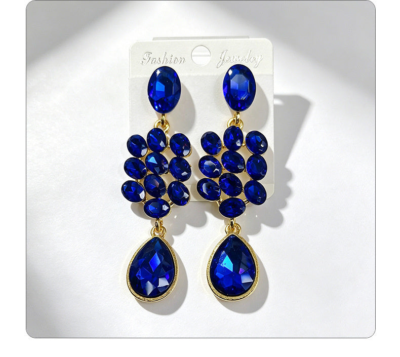 Water Tassel for Women, Elegant Multi-layered Flower Studs, Trendy Versatile Long Drop Earrings