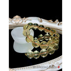 Premium 7A Golden Citrine Bracelet 17-18mm| High-Grade Large Bead Wealth Crystal| Solar Plexus Healing Stone Gift for Her
