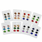 Long crystal glass earrings with a dazzling, unique, and sophisticated design