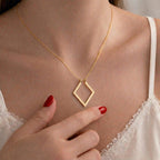 14K Solid Gold Diamond Holder Necklace: Wedding Ring Keeper, 925 Sterling Silver