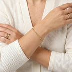 14K Solid Gold Forzentina Bracelet – Classic Cable Chain