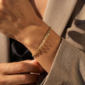 14K Solid Gold Forzentina Bracelet – Classic Cable Chain