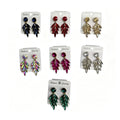 Fashionable colorful feather earrings and pendants, light luxury niche high-end earrings, best-selling item