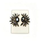 Fashionable sunflower colorful alloy earrings, light luxury and stylish ear studs