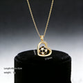 Ink-filled World Cup necklace jewelry, football, light luxury, simple and elegant, alloy heart