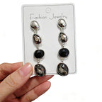 Fashionable, simple, elegant, niche, high-end, light luxury, fresh and colorful long tassel earrings