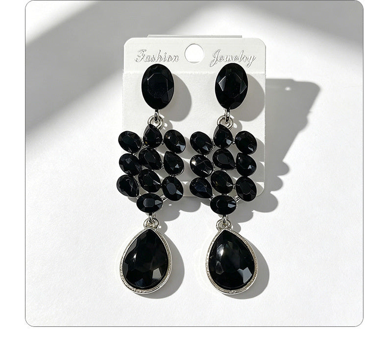 Water Tassel for Women, Elegant Multi-layered Flower Studs, Trendy Versatile Long Drop Earrings