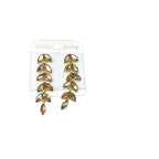 Wind leaf for women, long tassel crystal earrings, high-end earrings