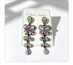 String-style water drop high-end earrings, fashionable and versatile accessories for dates