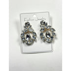 Fashionable crystal earrings for women, long water drop tassel high-end colorful earrings, light luxury